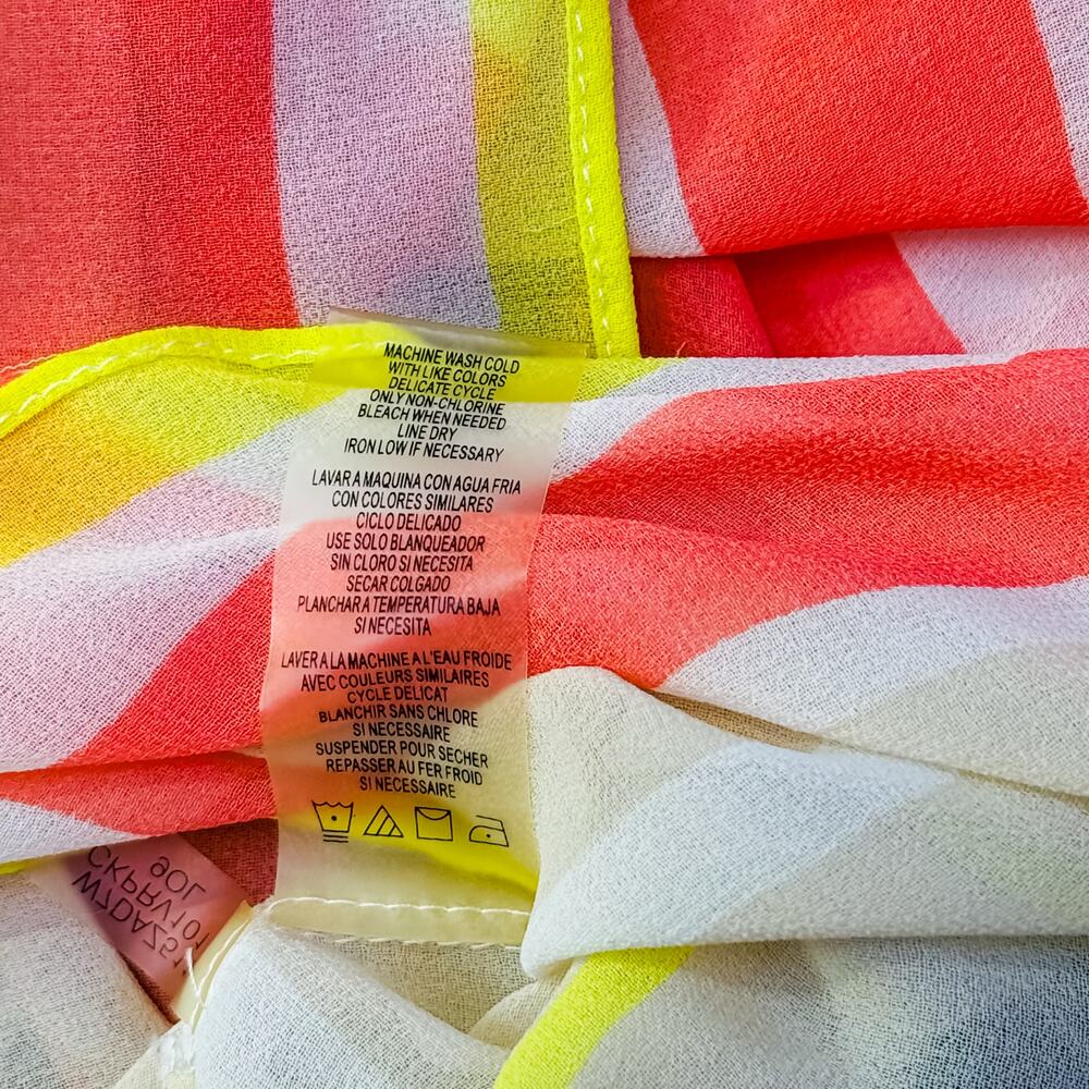 Calvin Klein Plus Size Multicolor Striped Swim Kaftan Cover-Up 3X - Picture 10 of 10